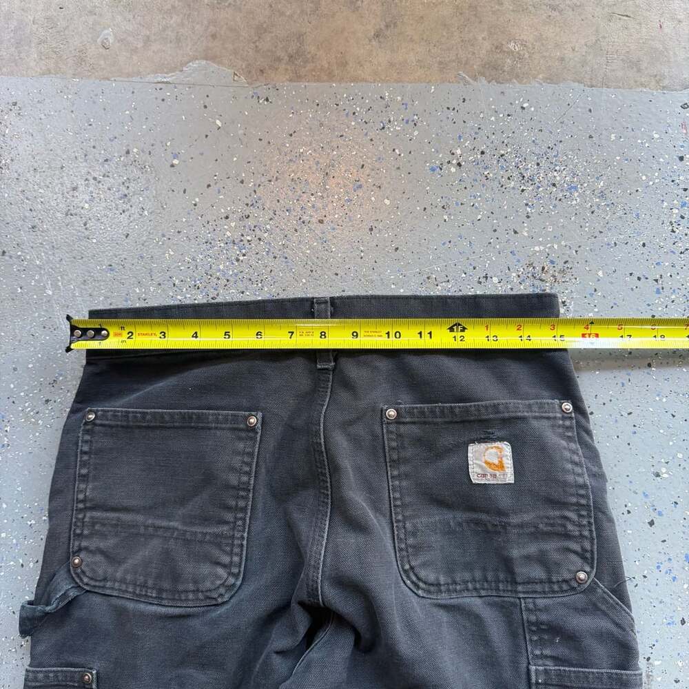 90s Faded Distressed Carhartt Double Knee Work Pants 30x30 - Picture 7 of 8